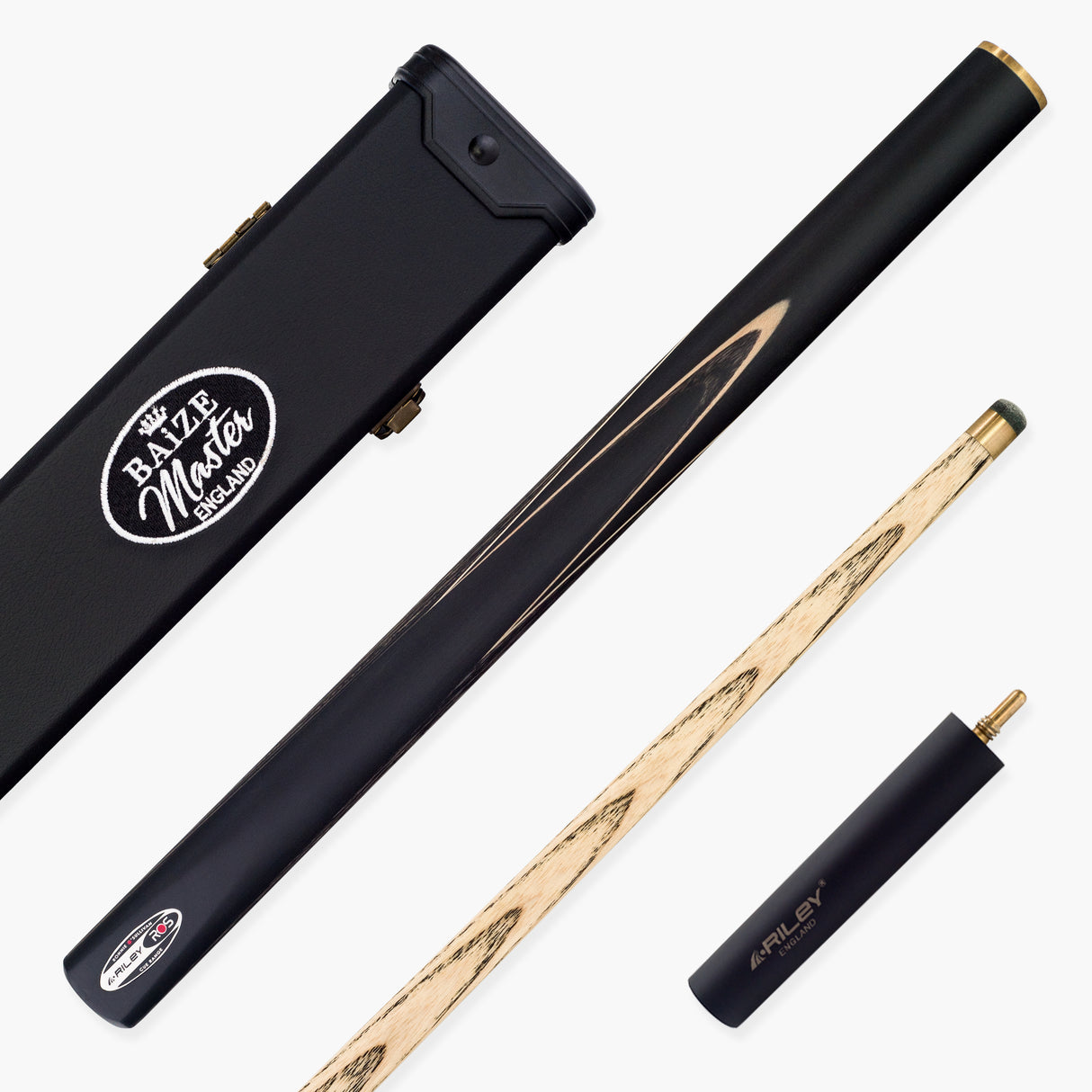 Riley Ronnie O’Sullivan 3 Series Limited Edition ¾ Joint Snooker and Pool Cue and Case Set with Ebony Butt and 9.5mm Elk Master Tip (ROS 3-9)