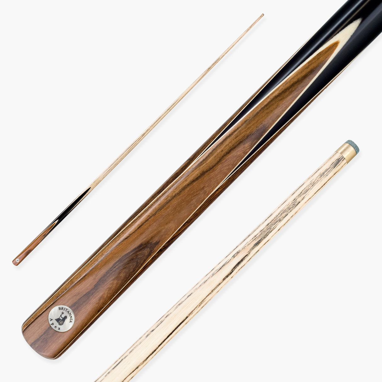 Britannia Apex One Piece Traditional Snooker and English Pool Cue 9.5mm Tip