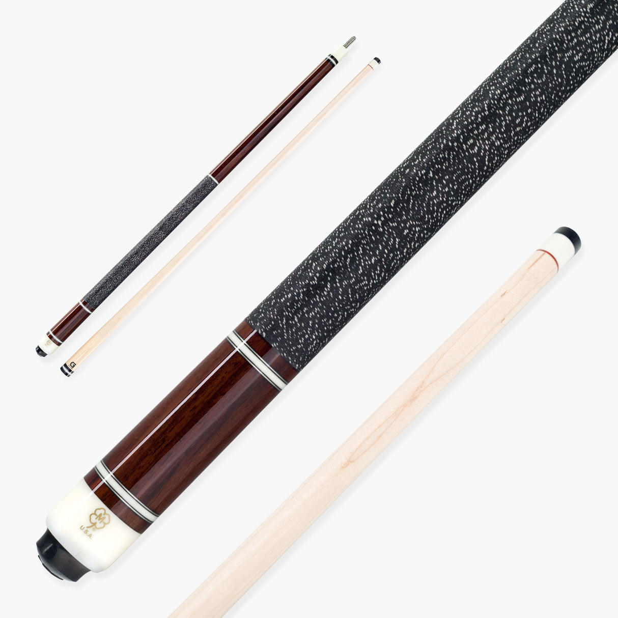 McDermott INDIAN ROSEWOOD Hand Crafted G-Series American Pool Cue 13mm tip –G222