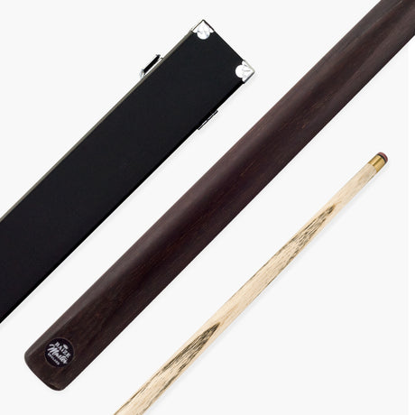 Baize Master Challenger 2 Piece Snooker Pool Cue and Case Set 9.5mm Pro Leather Tip with Black Hard Case
