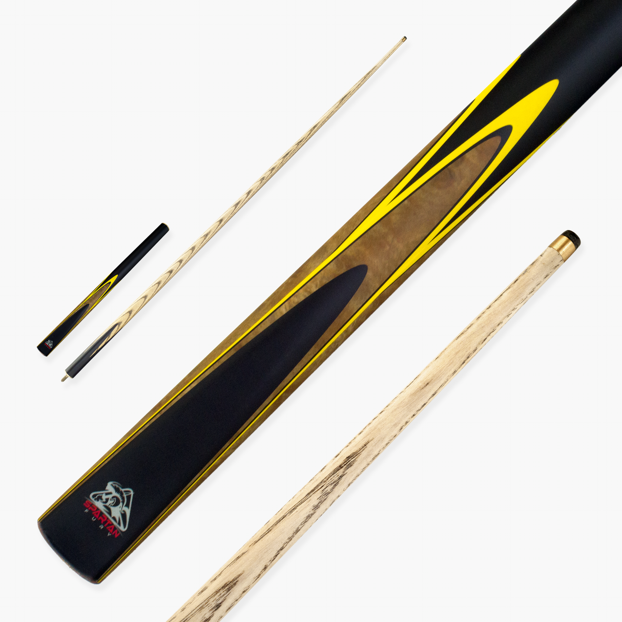 Spartan Fury VANQUISH 57 inch 3/4 Jointed Matching Ash Snooker Pool Cue – 9.5mm Tip