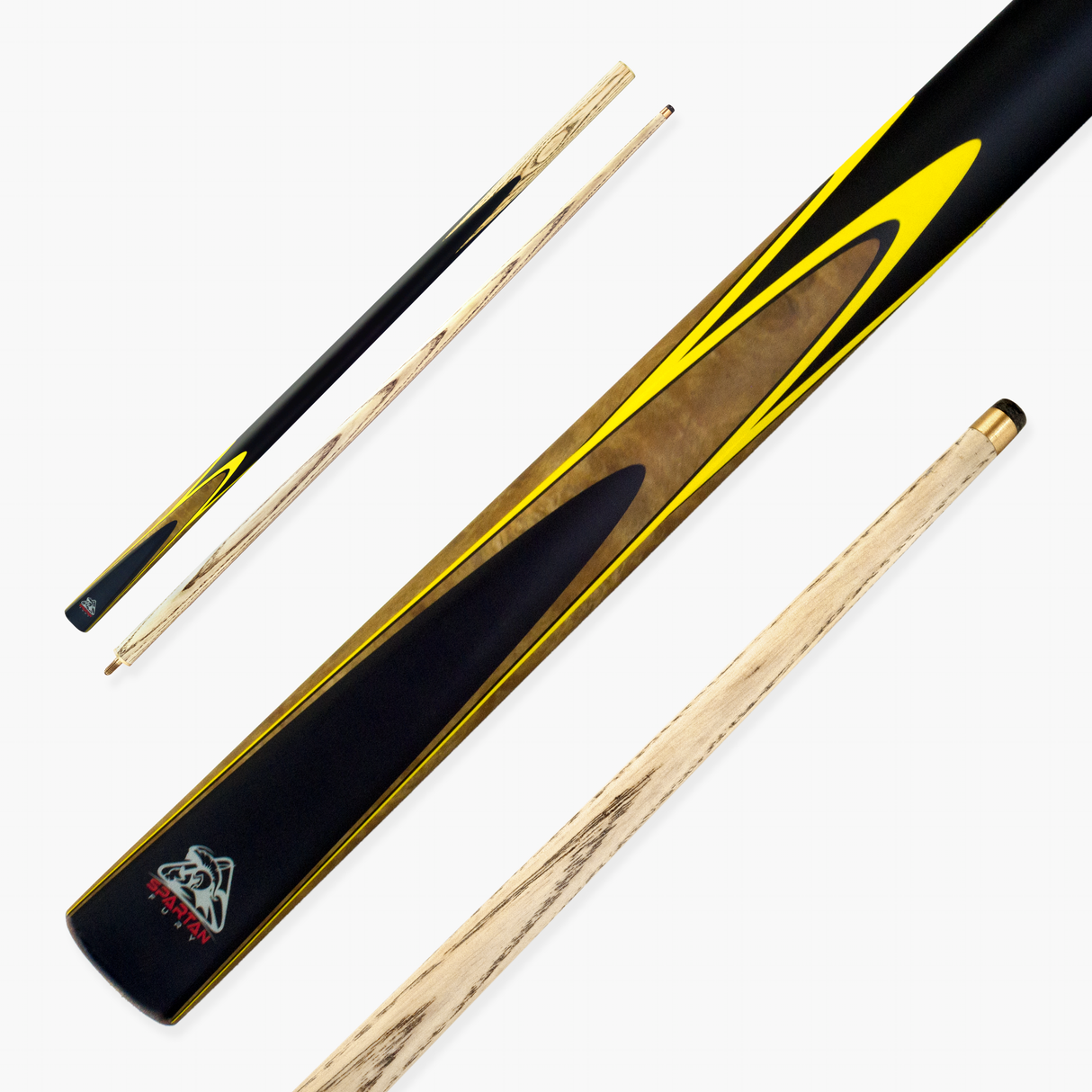 Spartan Fury CONQUEST 2 Piece Matching Ash Centre Joint Snooker Pool Cue 9.5mm Tip