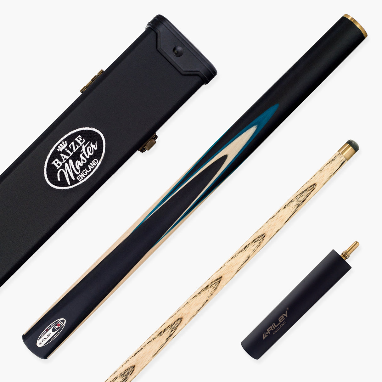 Riley Ronnie O’Sullivan 3 Series Limited Edition ¾ Joint Snooker and Pool Cue and Case Set with Ebony Butt and 9.5mm Elk Master Tip (ROS 3-6)