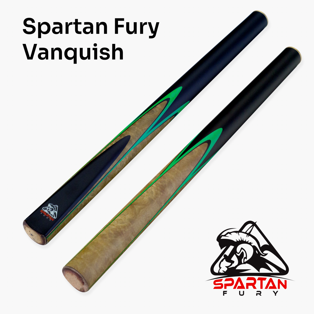Spartan Fury VANQUISH 57 inch 3/4 Jointed Matching Ash Snooker Pool Cue – 9.5mm Tip