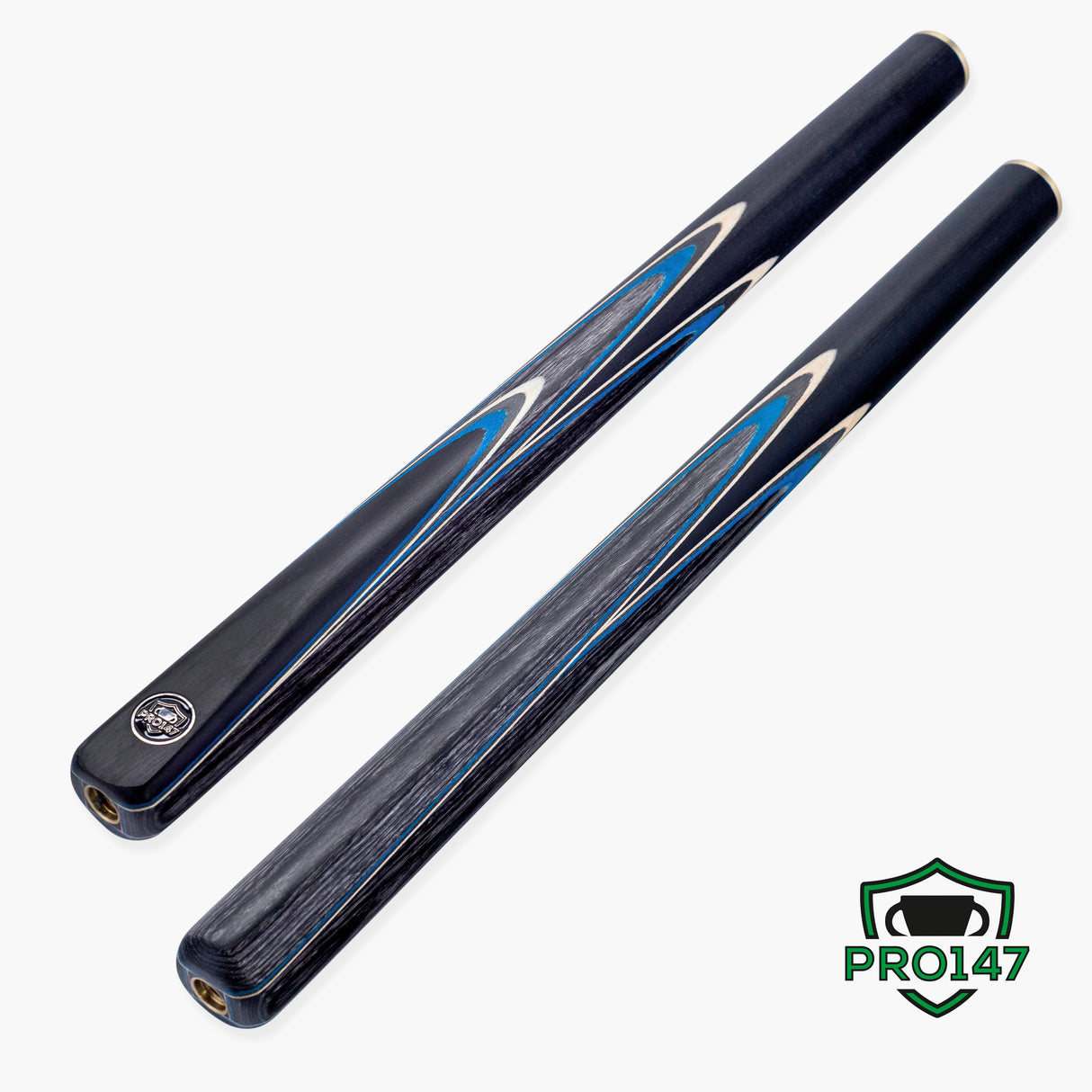 PRO147 Apollo 58 Inch 3/4 Jointed Hand Spliced Premium Snooker and Pool Cue 9.5mm Tip