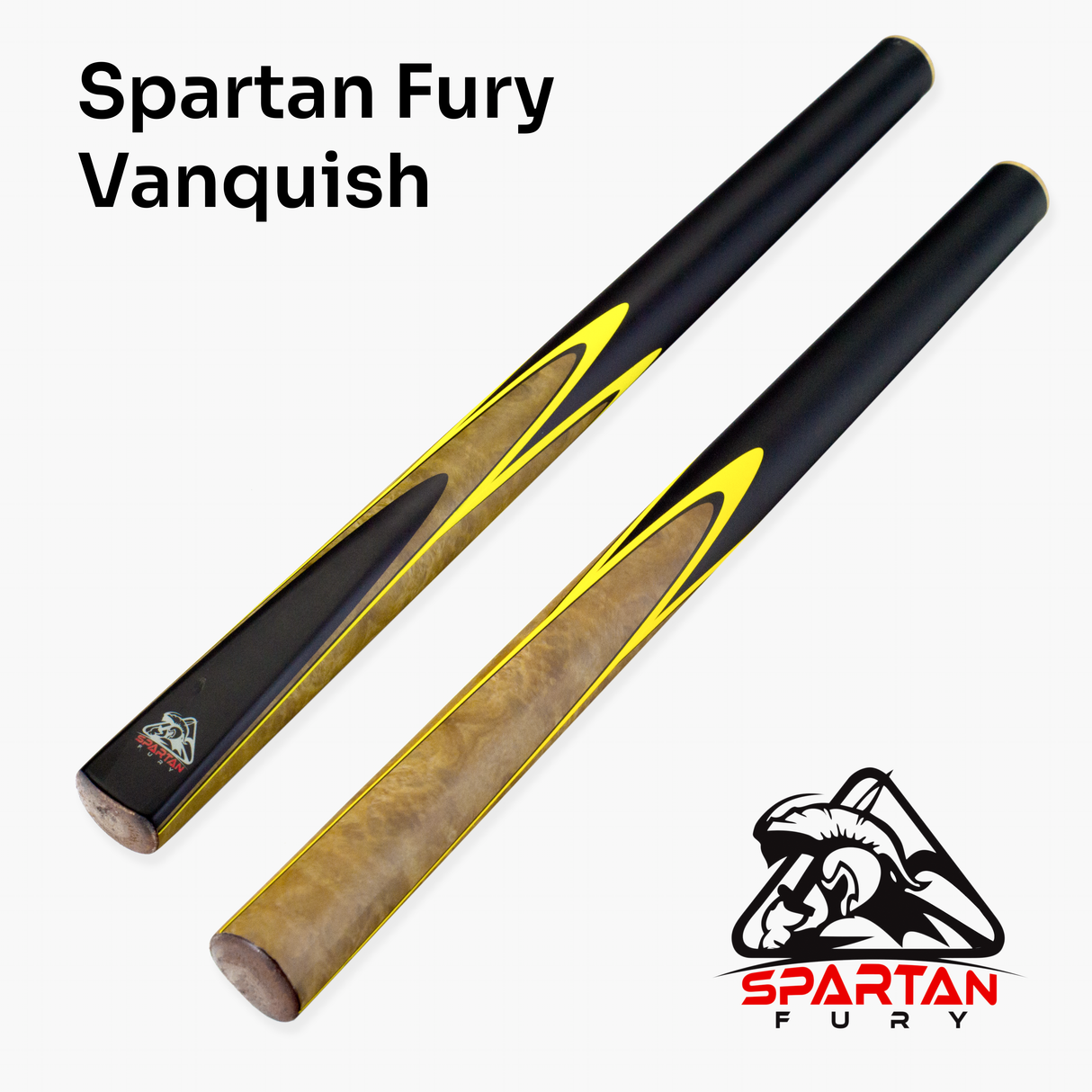 Spartan Fury VANQUISH 57 inch 3/4 Jointed Matching Ash Snooker Pool Cue – 9.5mm Tip