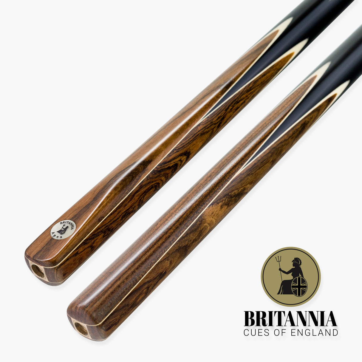 Britannia Apex One Piece Traditional Snooker and English Pool Cue 9.5mm Tip