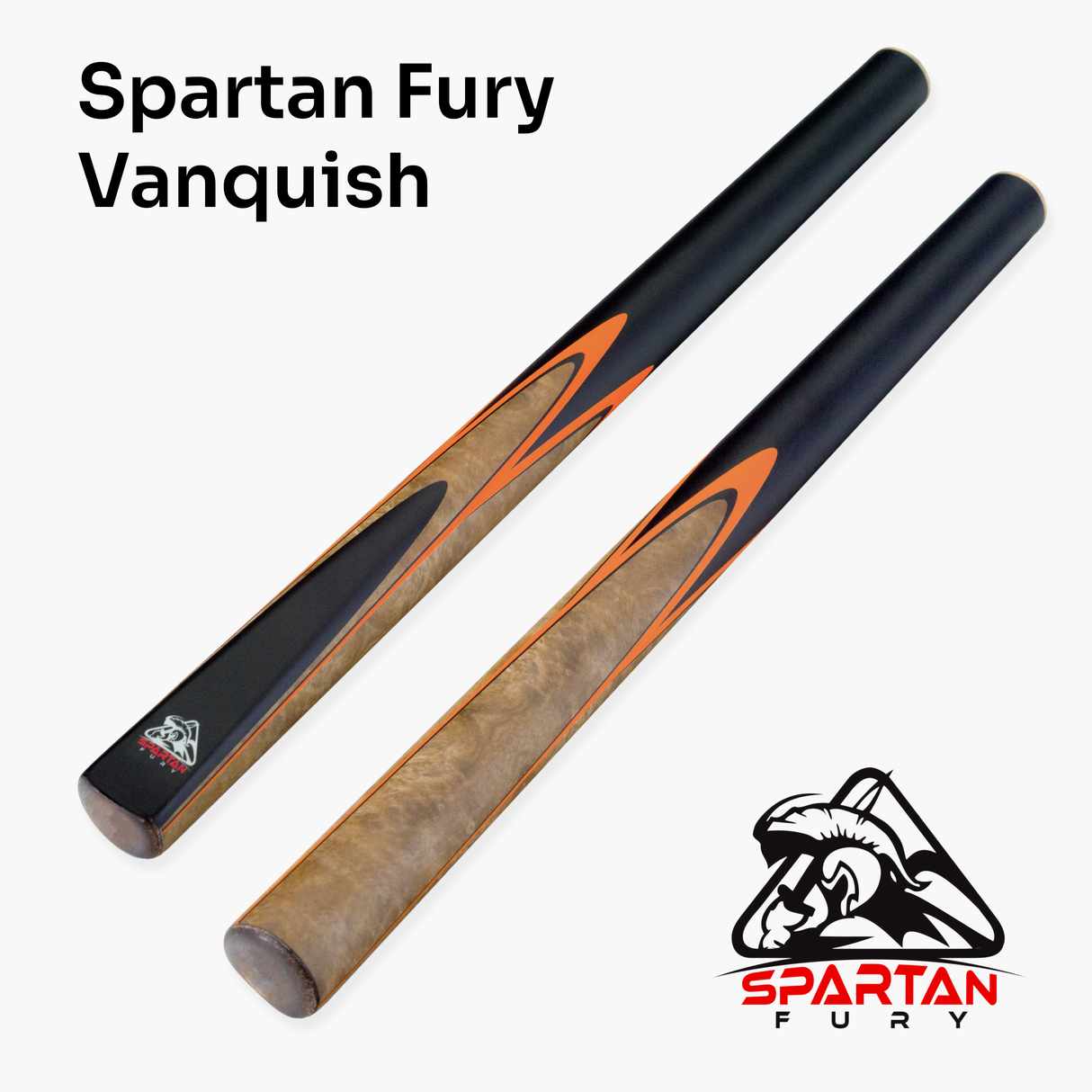 Spartan Fury VANQUISH 57 inch 3/4 Jointed Matching Ash Snooker Pool Cue – 9.5mm Tip