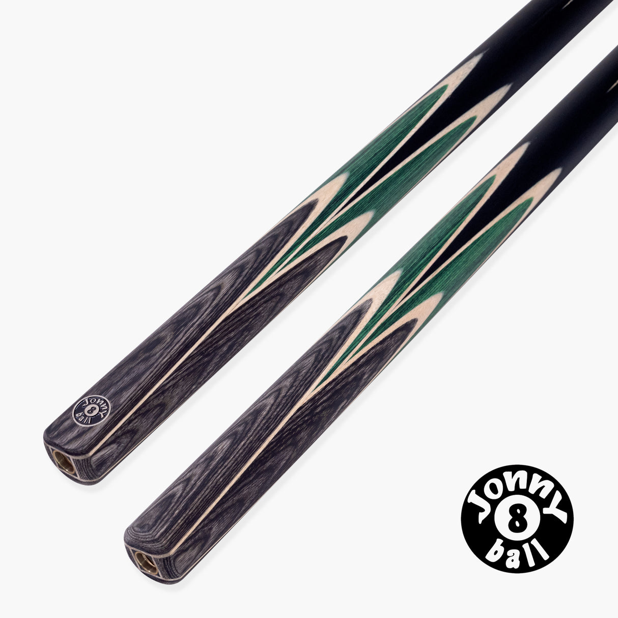 Jonny 8 Ball Vortex 57 Inch 2 Piece Centre Joint English Pool Cue with 8.5mm Professional Layered Tip