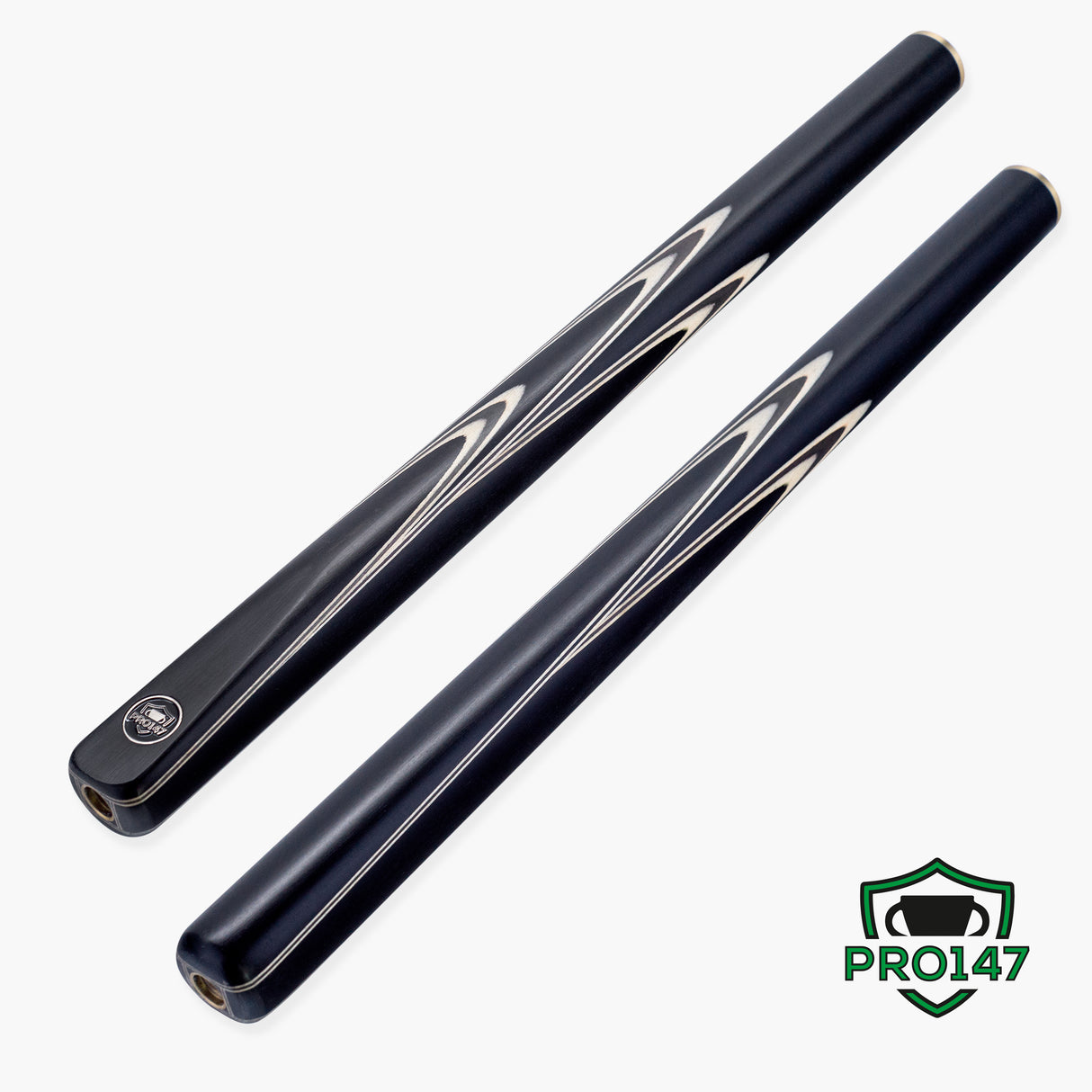 PRO147 Apollo 58 Inch 3/4 Jointed Hand Spliced Premium Snooker and Pool Cue 9.5mm Tip