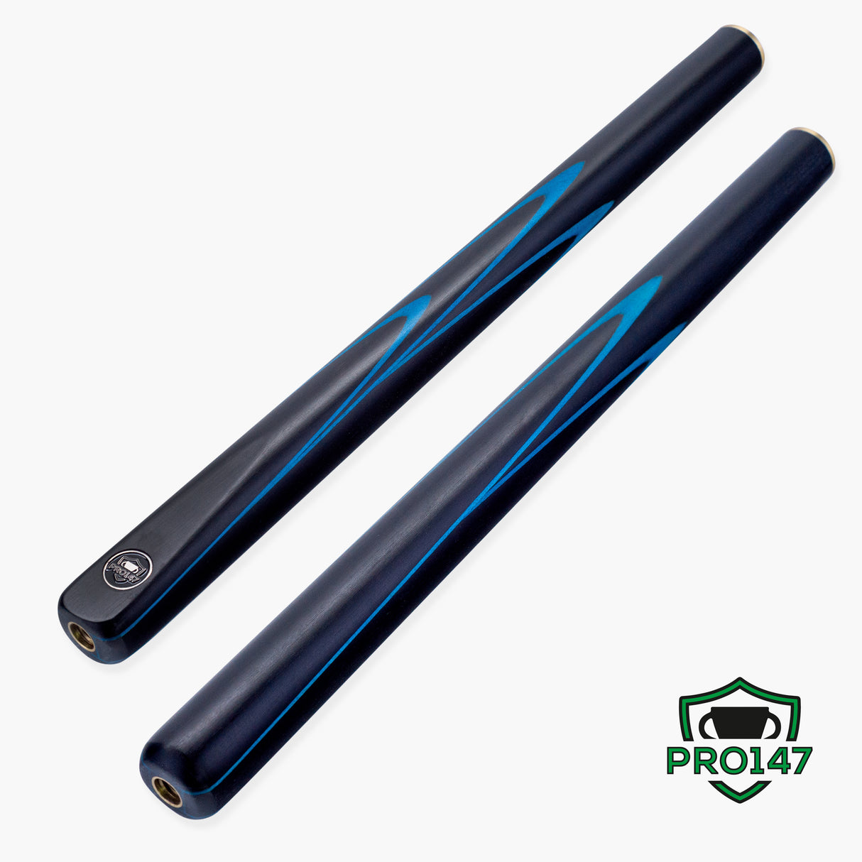 PRO147 Apollo 58 Inch 3/4 Jointed Hand Spliced Premium Snooker and Pool Cue and Case Set 9.5mm Tip