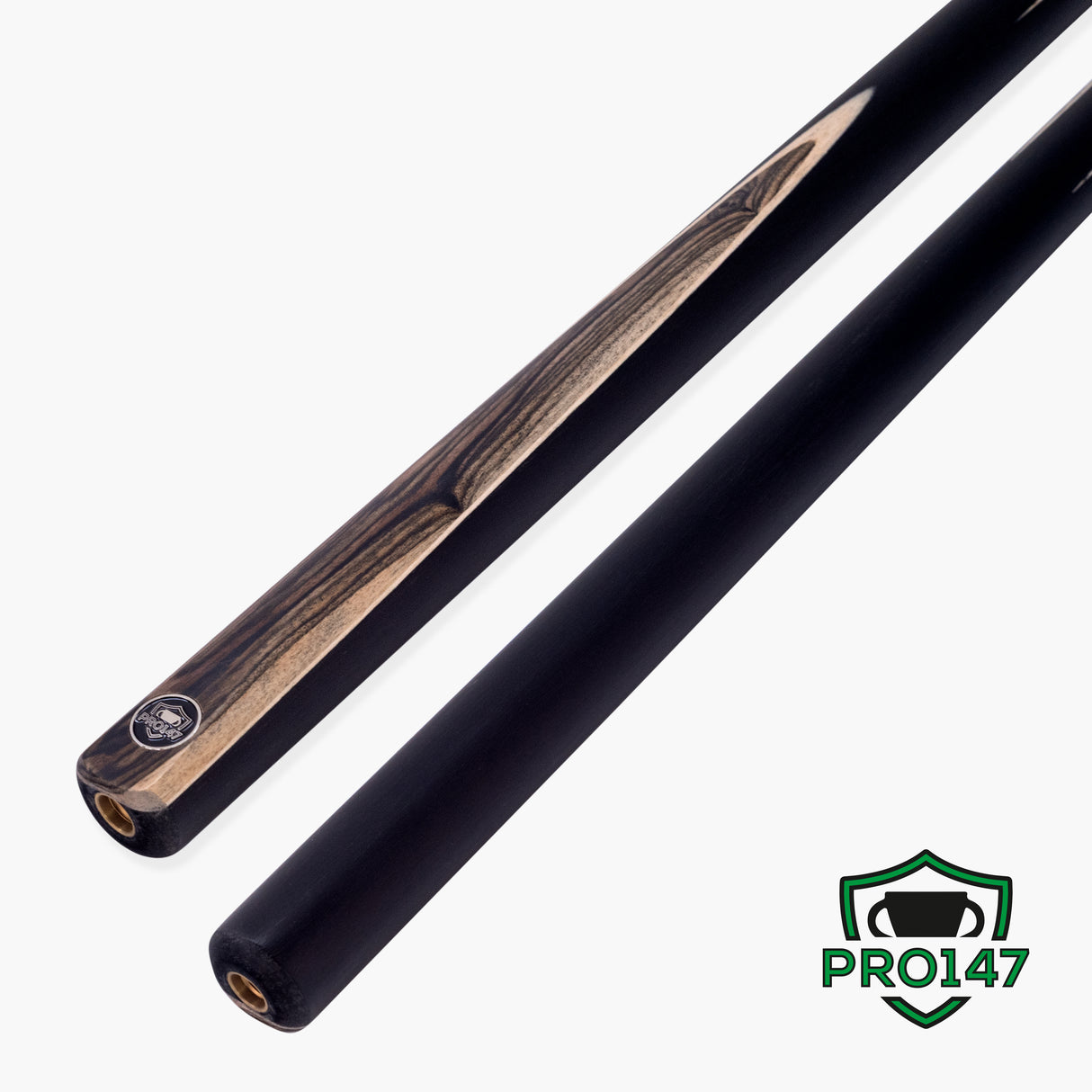 PRO147 Sherwood 2 Piece 57 Inch Snooker and English Pool Cue and Case Set with 9.5mm Red Layered Tip