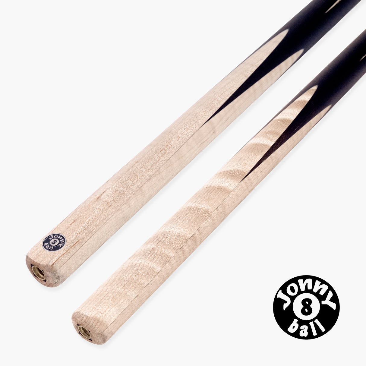 Jonny 8 Ball Jupiter 2 Piece 57 Inch English Pool Cue and Case Set with 8.5mm Red Layered Tip