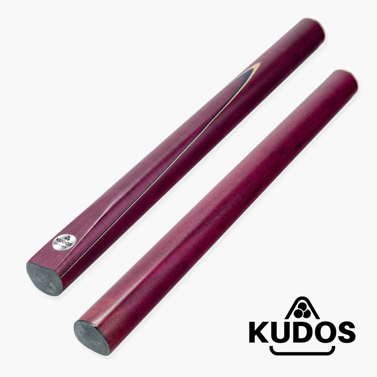 Kudos Purple Heart 3/4 Jointed Heavy Weight Snooker and Pool Cue 9mm Tip