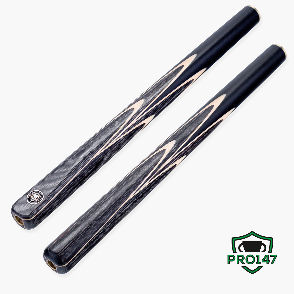 PRO147 Apollo 58 Inch 3/4 Jointed Hand Spliced Premium Snooker and Pool Cue 9.5mm Tip
