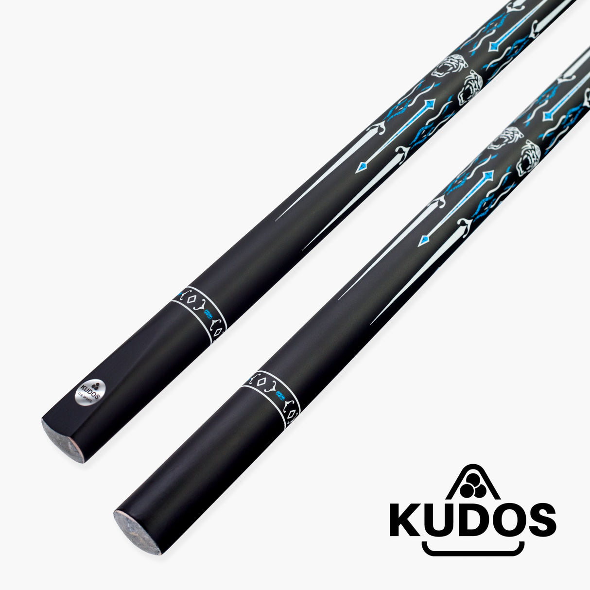 Kudos Panther 57 Inch 2 Piece Centre Joint Ash Snooker and Pool Cue 9.5mm Tip