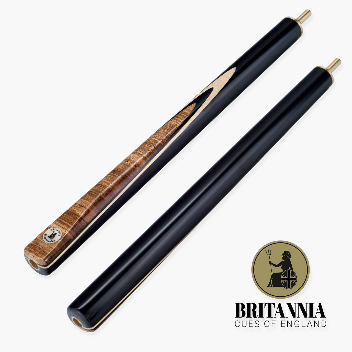 Britannia Sidewinder Traditional Hand Spliced 3/4 Jointed English Pool Cue 8.5mm Tip