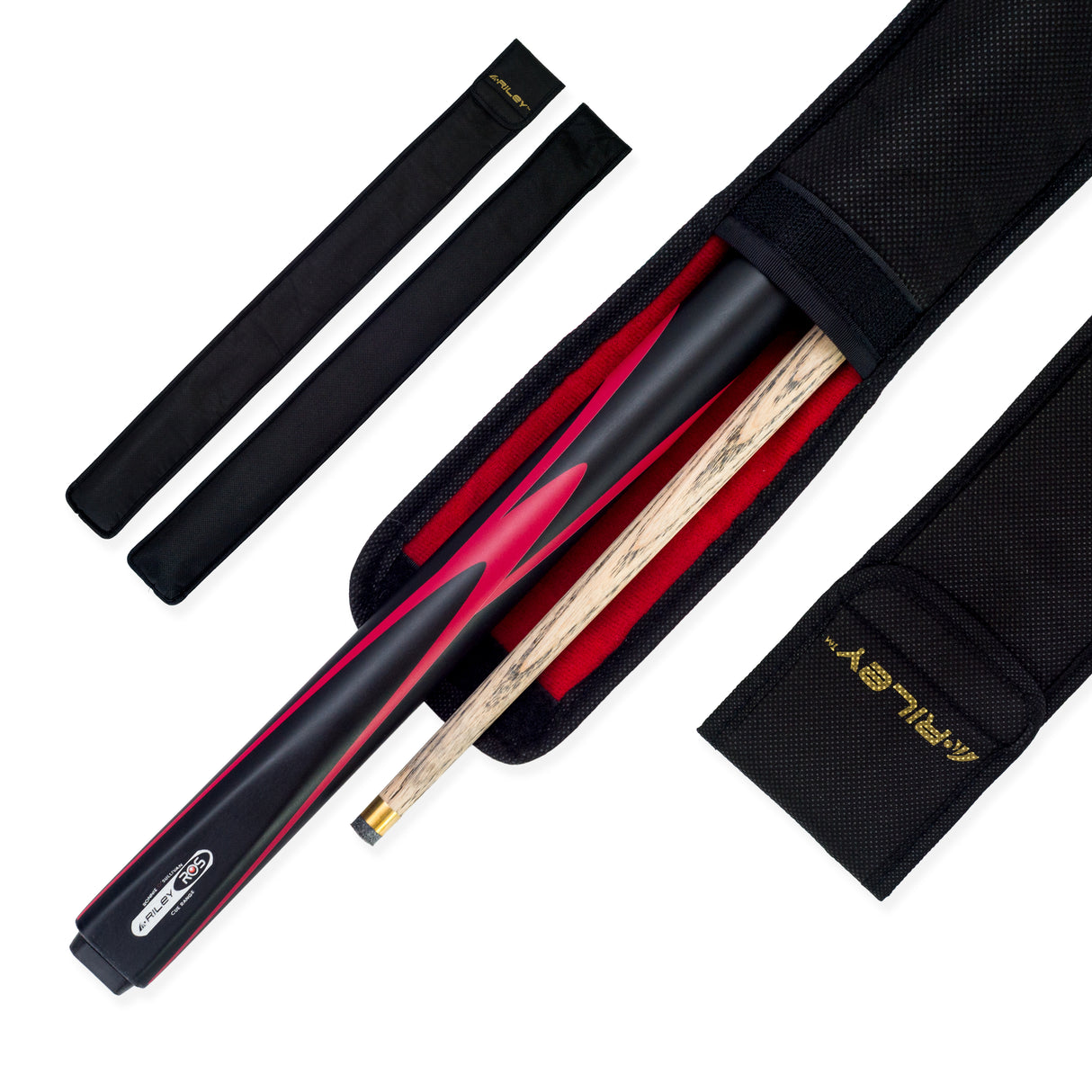 Riley Ronnie O’Sullivan Endorsed Limited Edition Ash Snooker and English Pool Cue 9.5mm Tip with Riley Soft Case