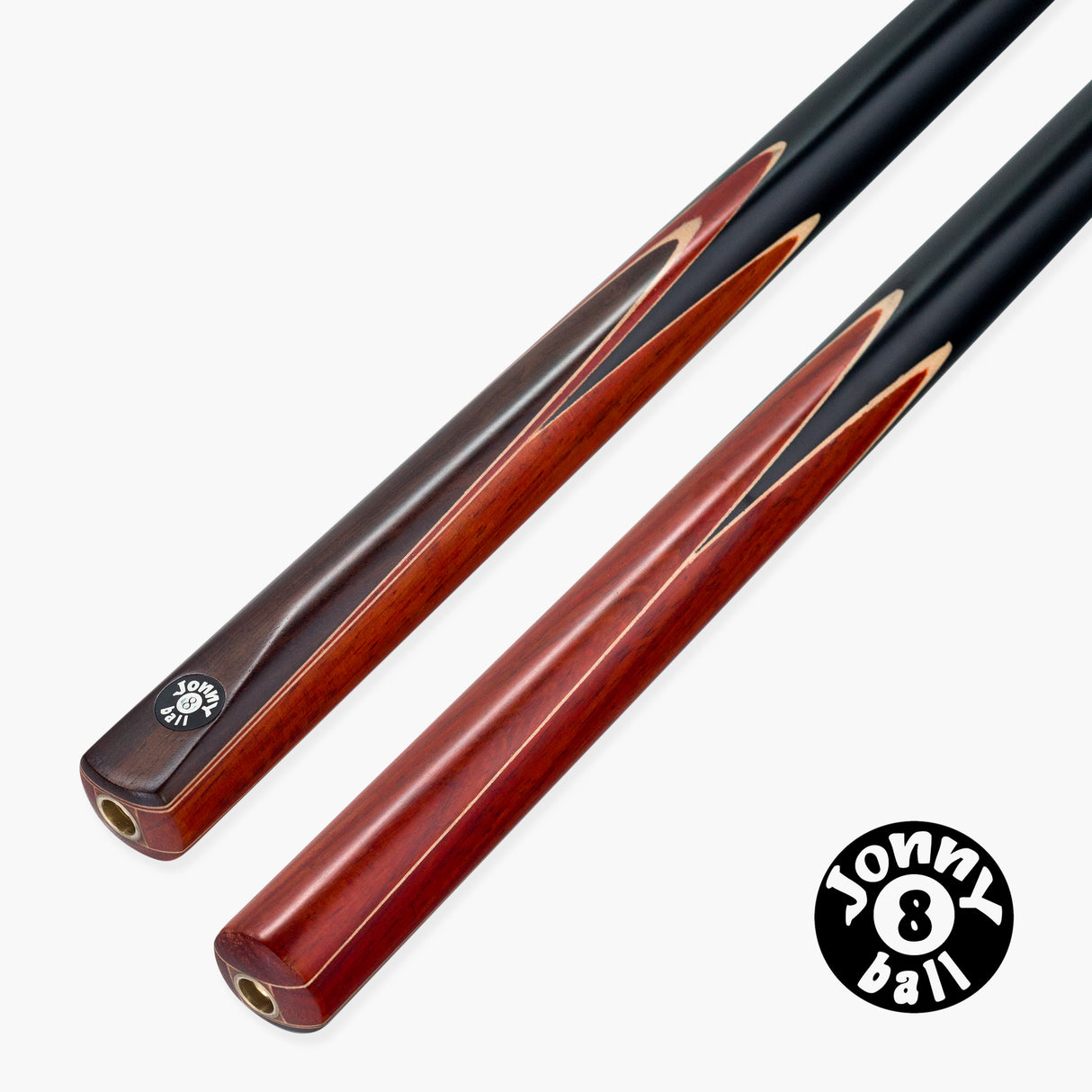 Jonny 8 Ball CLASSIC DEVIL 2 Piece Centre Joint Snooker and Pool Cue with 9mm Leather Tip