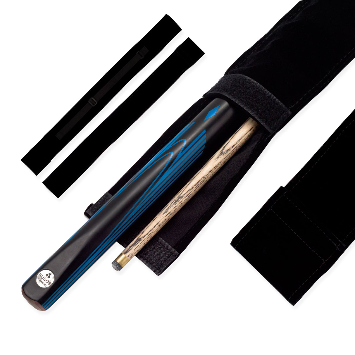 Kudos DIAMOND 57 Inch 2 Piece Snooker and Pool Cue and Soft Case Set 9.5mm Tip