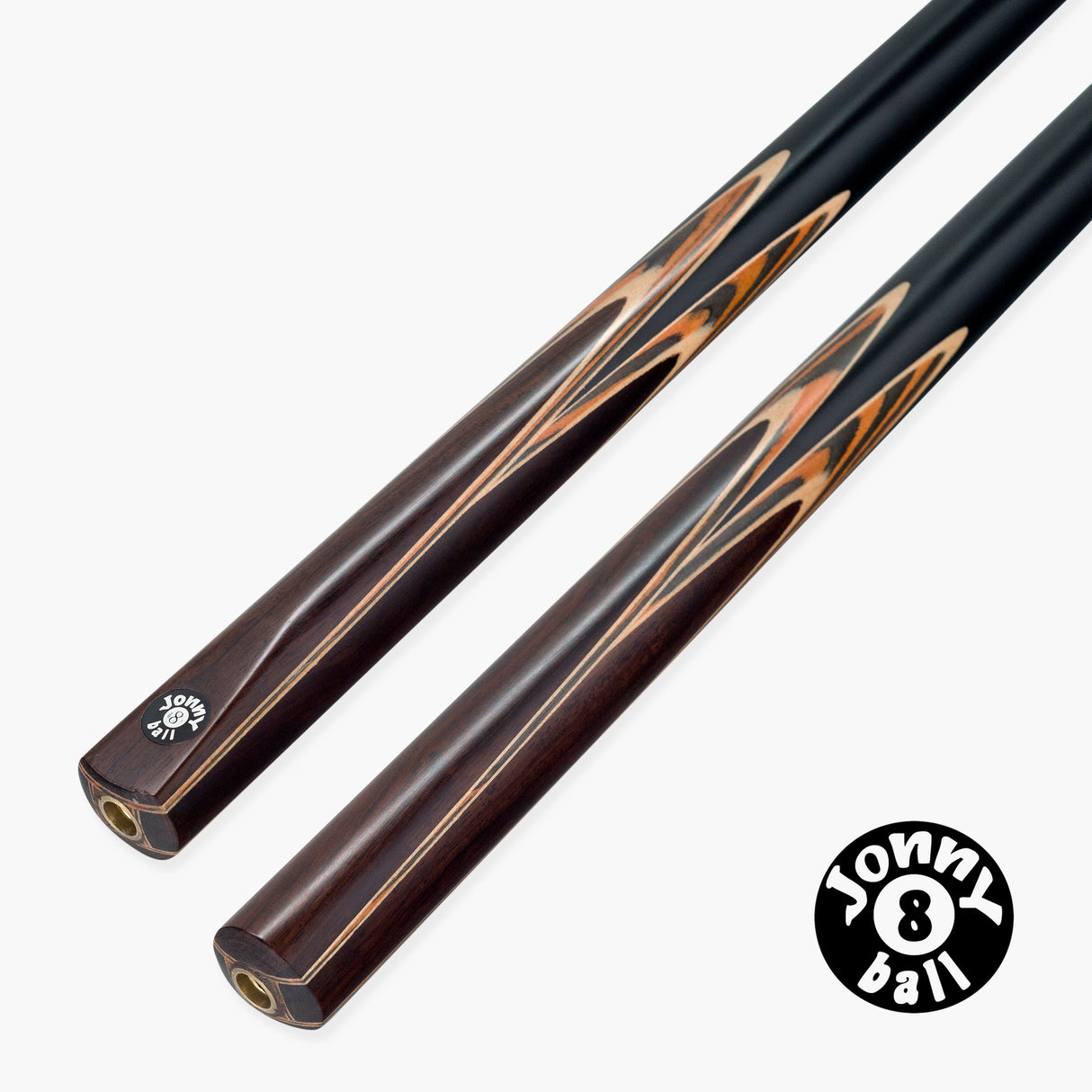 Jonny 8 Ball CLASSIC TIGER 2 Piece Centre Joint Snooker and English Pool Cue 9mm Tip