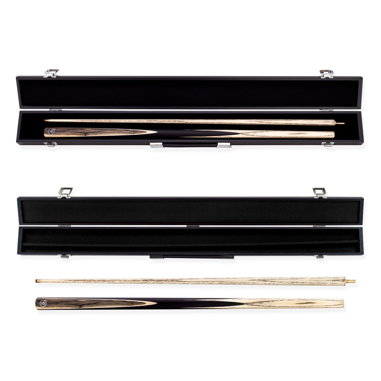 Jonny 8 Ball Sherwood 2 Piece 57 Inch English Pool Cue and Case Set with 8.5mm Red Layered Tip