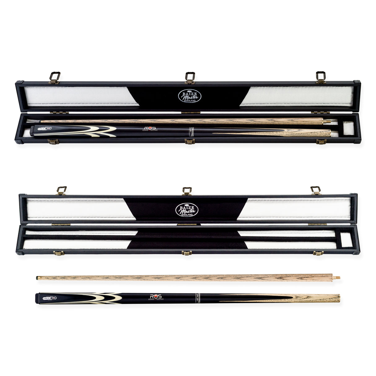 Riley Ronnie O’Sullivan Endorsed Limited Edition 2 Piece Ash Snooker and English Pool Cue and Case Set 9.5mm Tip - ROS 40E