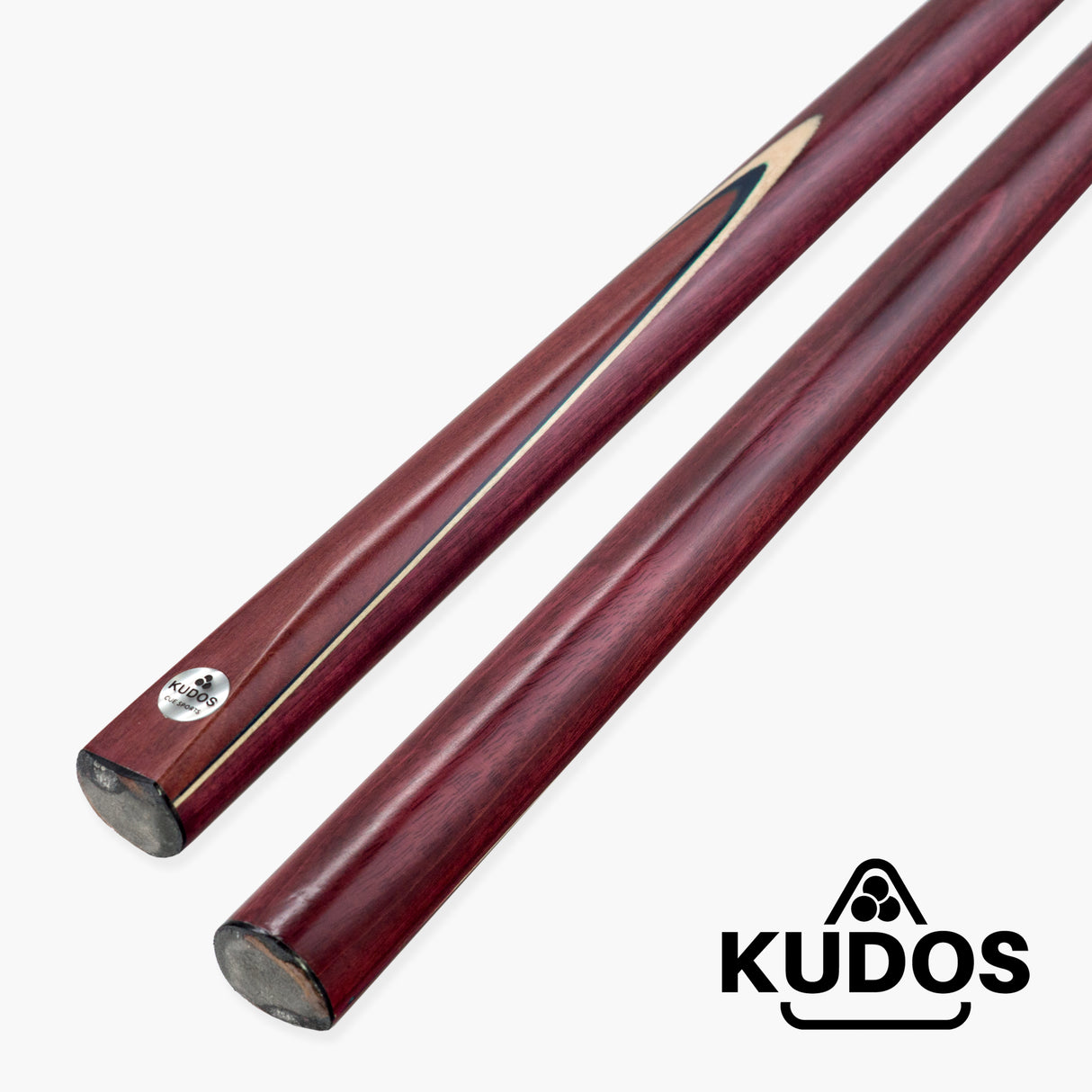 Kudos Purple Heart 2 Piece Heavy Weight Snooker and Pool Cue and Case Set 9mm Tip