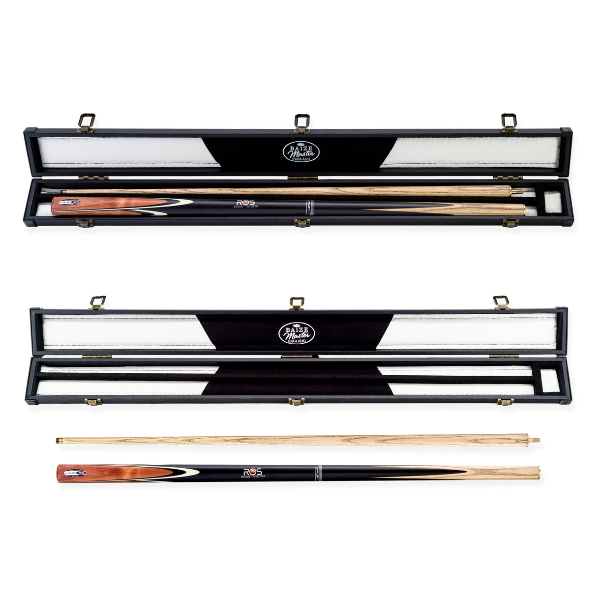 Riley Ronnie O’Sullivan Endorsed Limited Edition 2 Piece Ash Snooker and English Pool Cue and Case Set 9.5mm Tip - EL-05E
