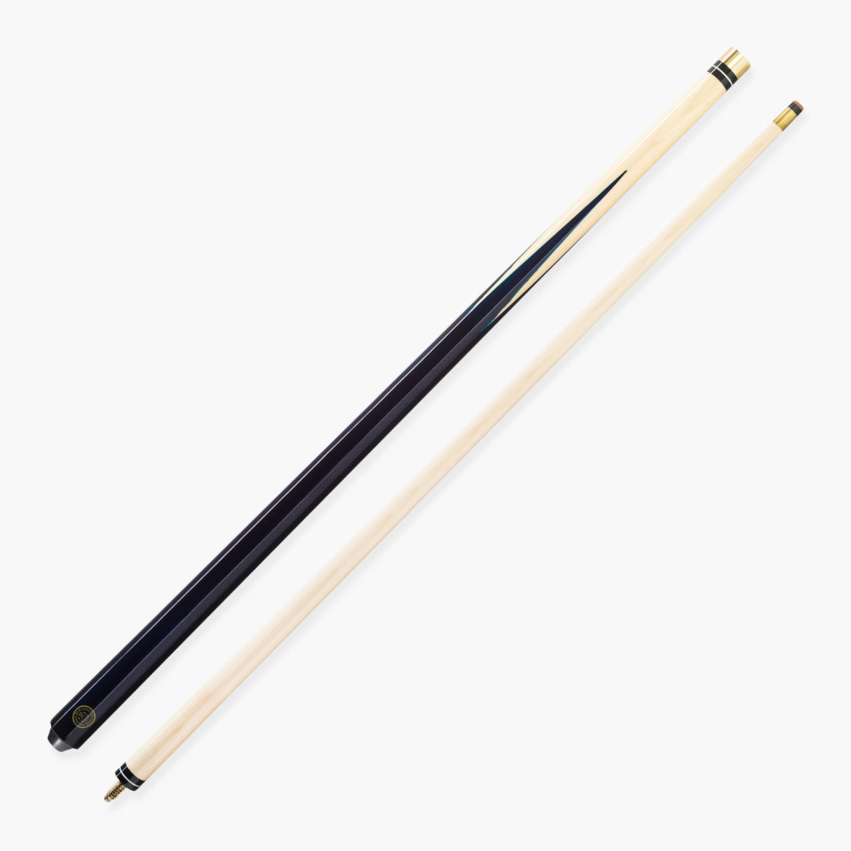 BCE 57 Inch 2pc Clubline Economy Hardwood Pool Snooker Cue with 11mm Screw On Tip Cue + Case