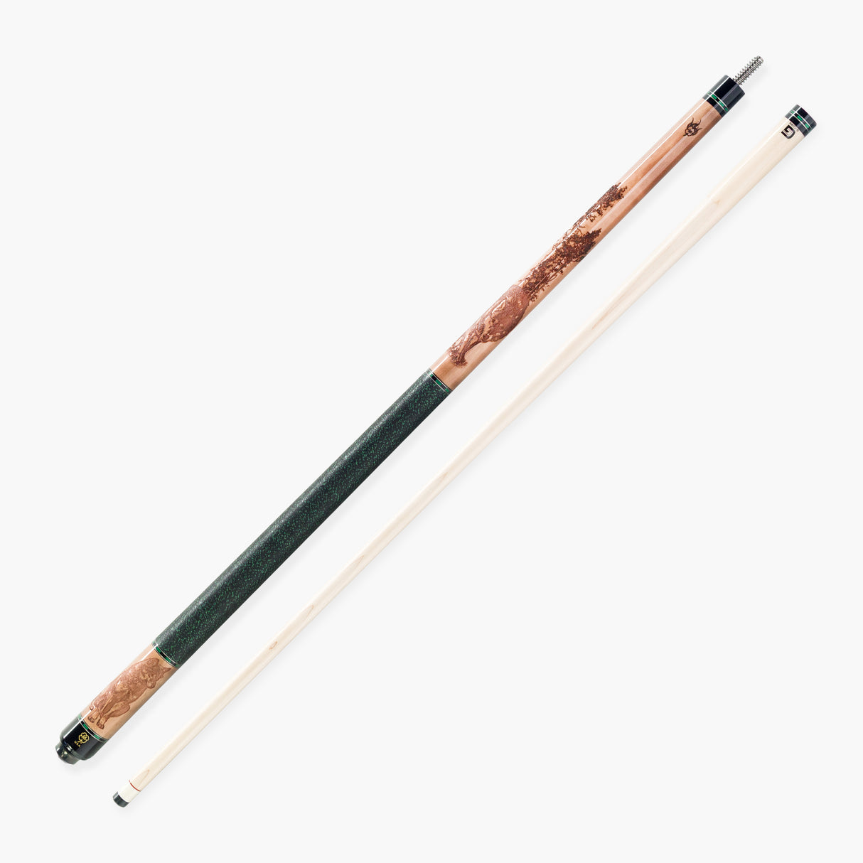McDermott GREAT WOLF Hand Crafted G-Series American Pool Cue 13mm tip –G338