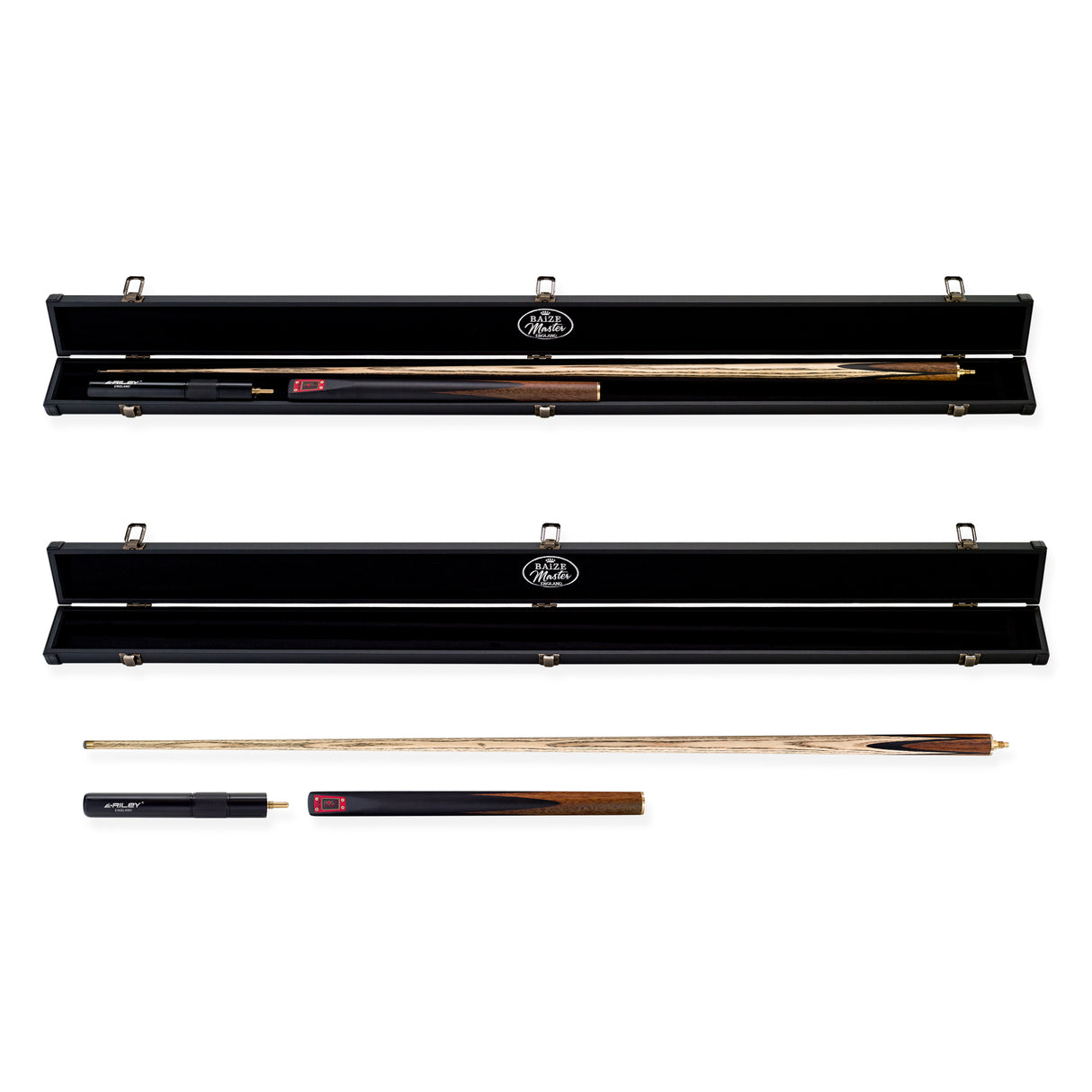 Riley Ronnie O’Sullivan 7 Series World Championship Limited Edition ¾ Joint Snooker and Pool Cue and Case Set 9.5mm Tip (ROS 7-10)