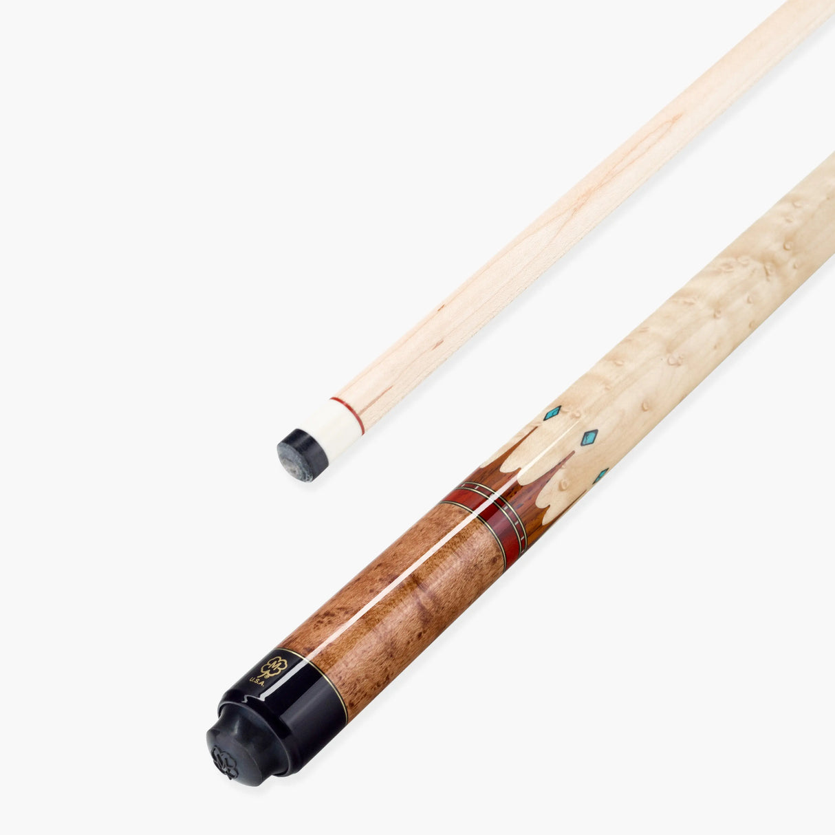 McDermott COCOBOLO CROWN Hand Crafted G-Series American Pool Cue 13mm tip – G407 McDermott