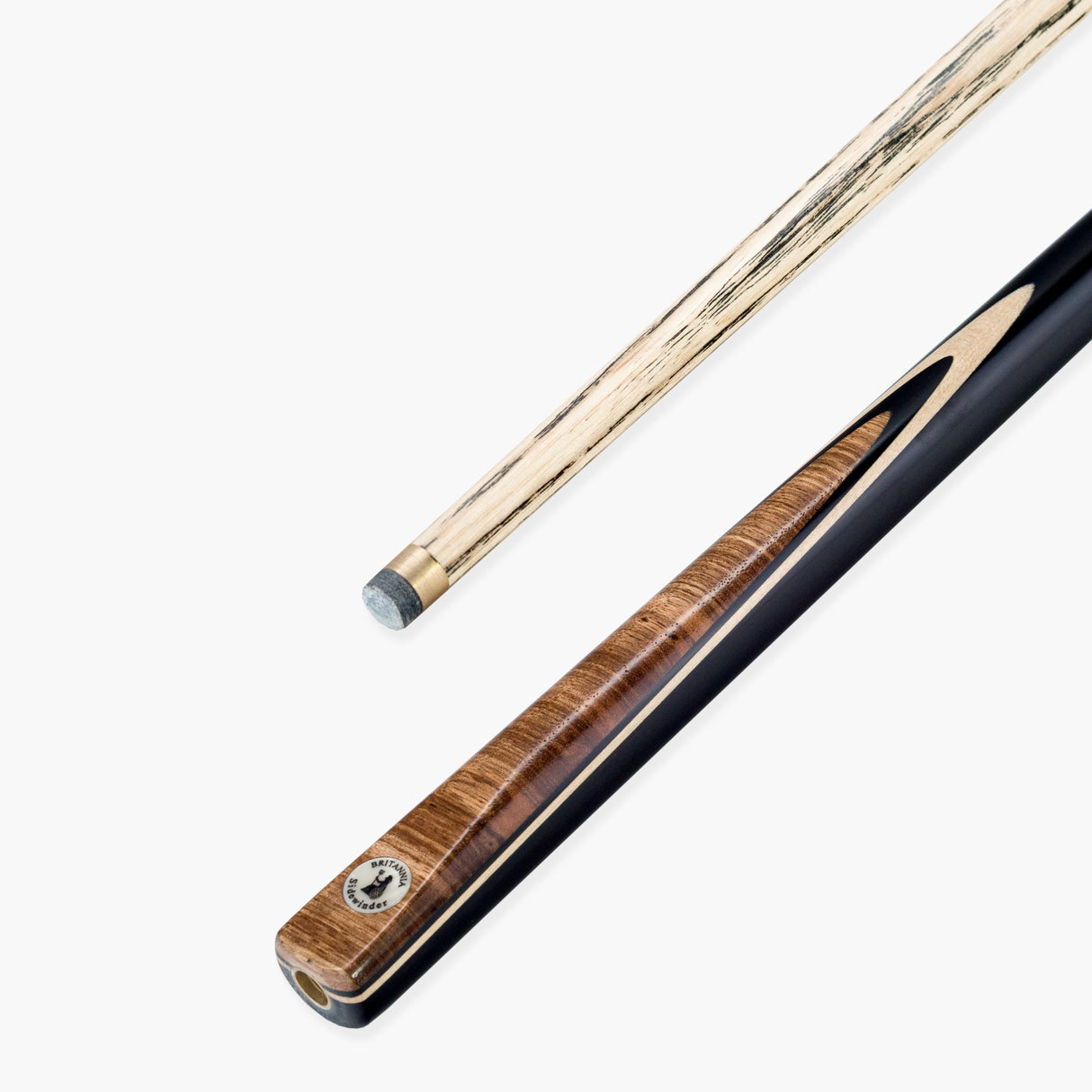 Britannia Sidewinder Traditional Hand Spliced 3/4 Jointed English Pool Cue 8.5mm Tip