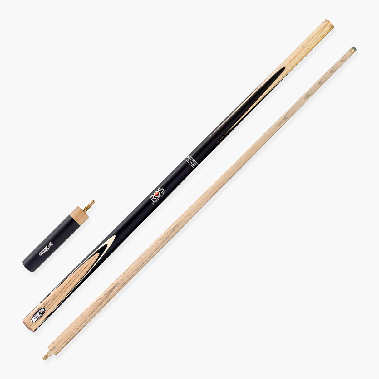 Riley Ronnie O’Sullivan Endorsed Limited Edition 2 Piece Ash Snooker and English Pool Cue and Soft Case Set 9.5mm Tip - EL-06E