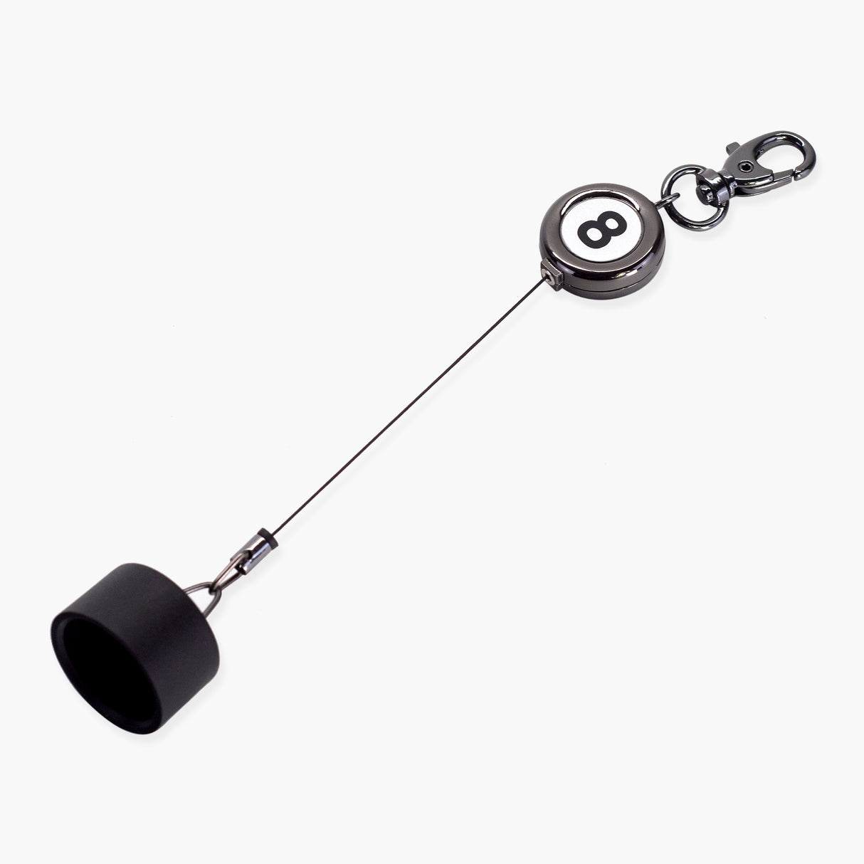8 Ball Retractable Chalk Holder Cue + Case