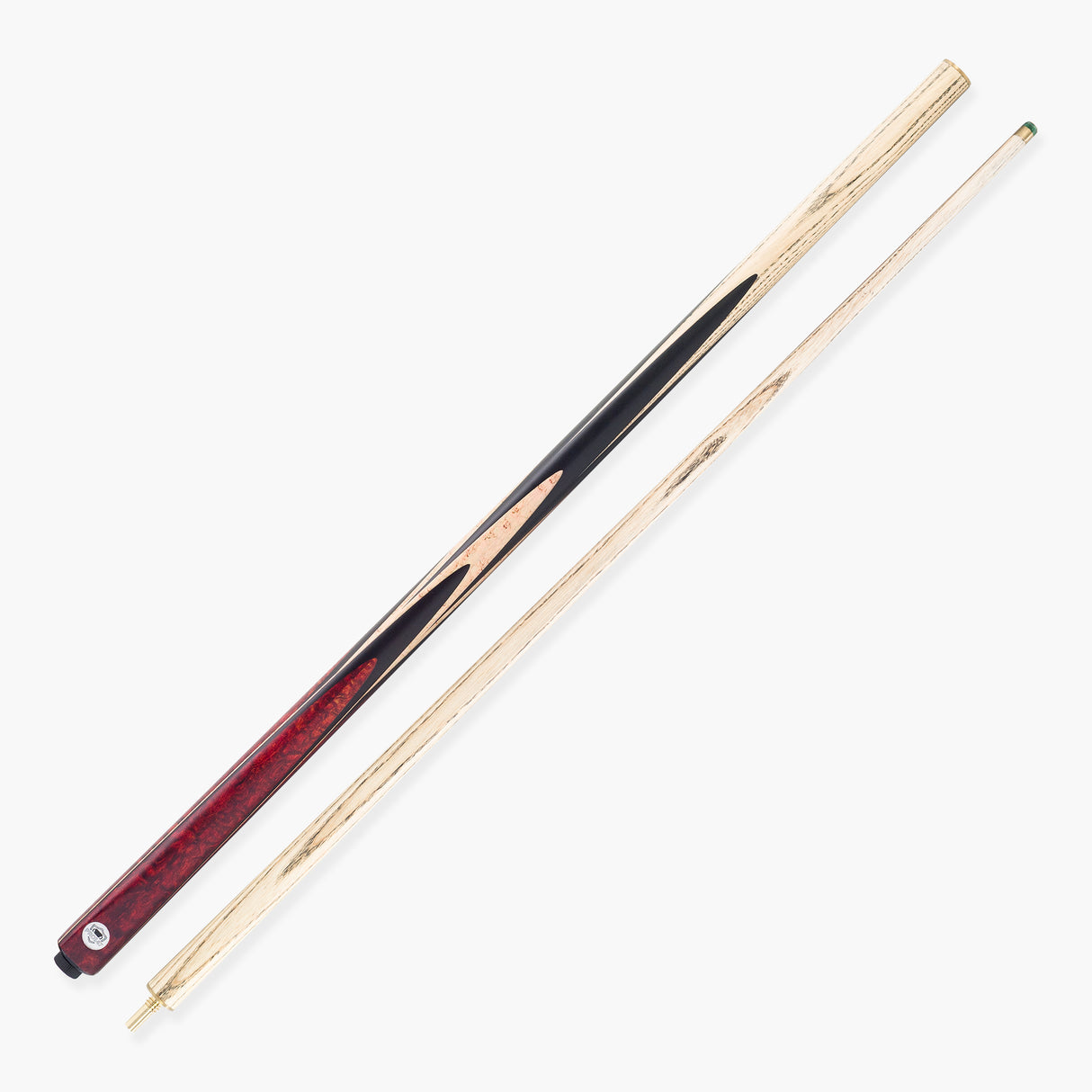 PRO147 Farsley Two Piece Snooker and Pool Cue and Case Set with 9.5mm Green Layered Tip