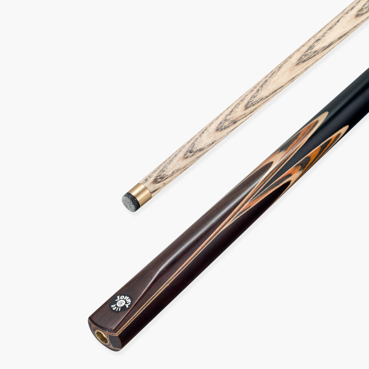 Jonny 8 Ball CLASSIC TIGER 2 Piece Centre Joint Snooker and English Pool Cue 9mm Tip