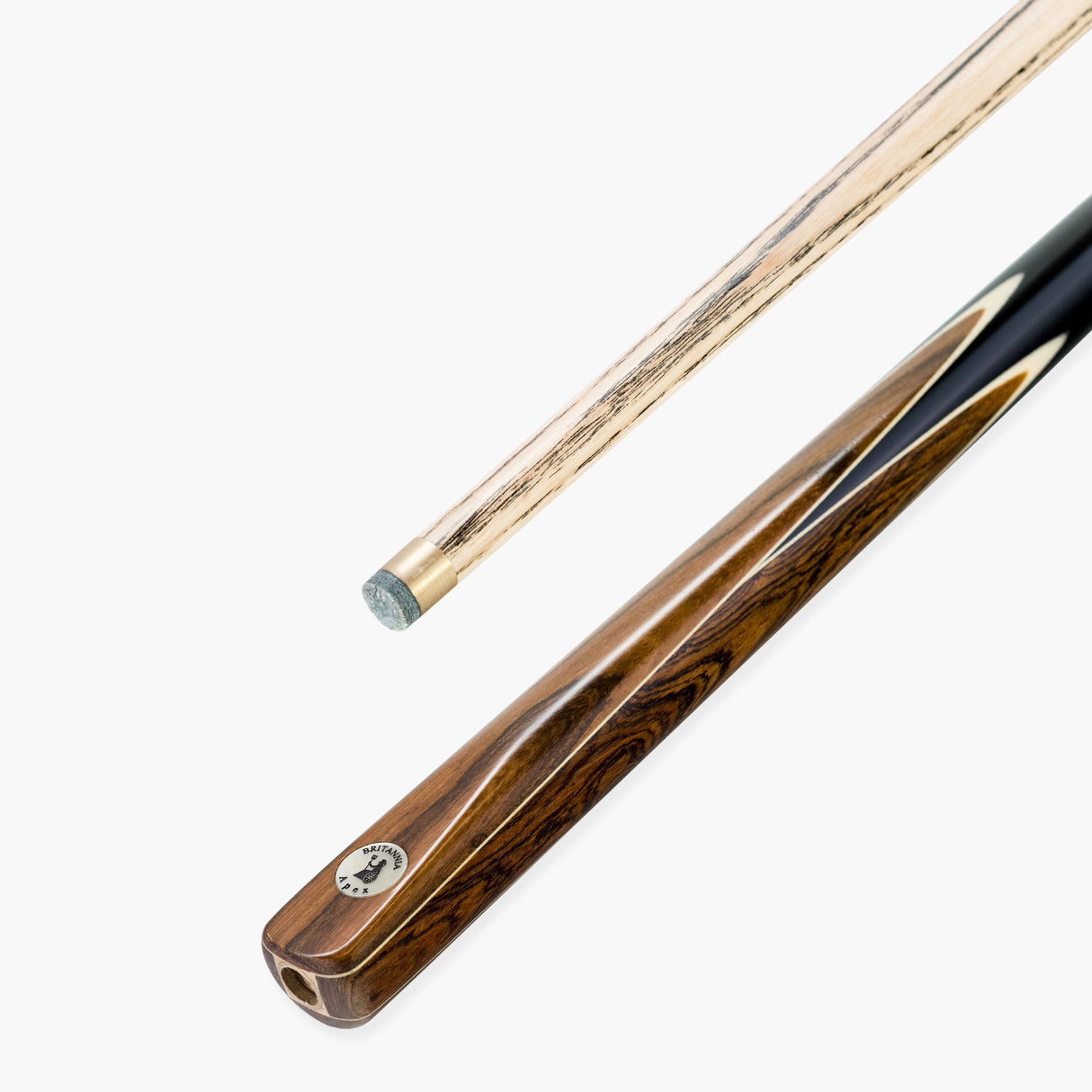 Britannia Apex One Piece Traditional Snooker and English Pool Cue 9.5mm Tip