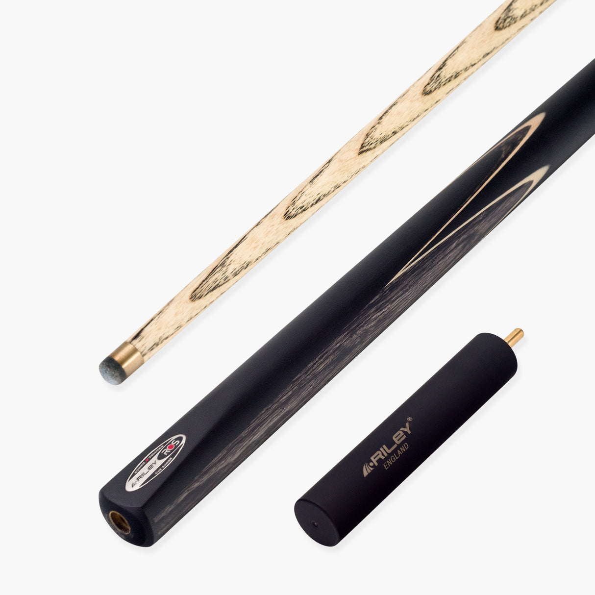 Riley Ronnie O’Sullivan 3 Series Limited Edition ¾ Joint Snooker and Pool Cue with Ebony Butt and 9.5mm Elk Master Tip – Includes Mini Butt Extension (ROS 3-9)