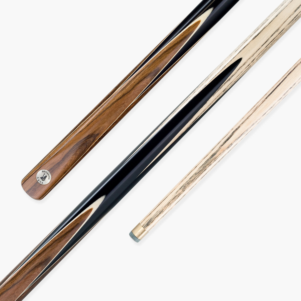 Britannia Apex One Piece Traditional Snooker and English Pool Cue 9.5mm Tip