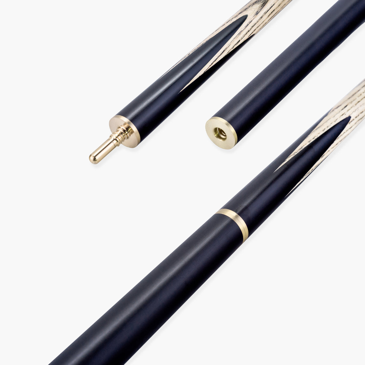 PRO147 Apollo 58 Inch 3/4 Jointed Hand Spliced Premium Snooker and Pool Cue and Case Set 9.5mm Tip