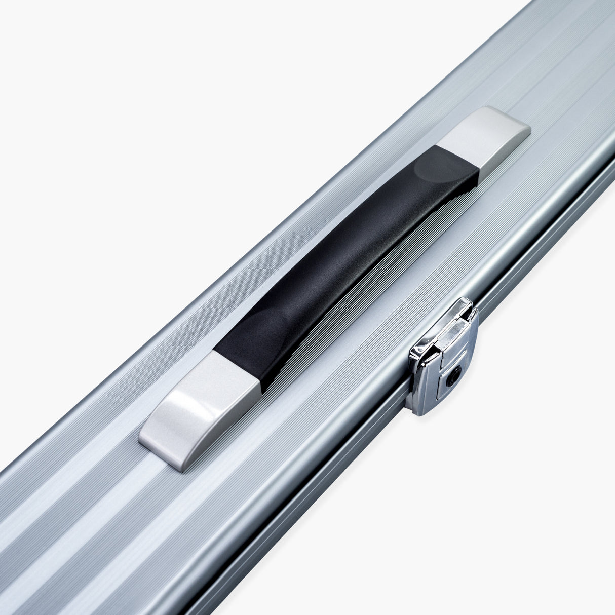 1 Piece 3 Slot PRO-LOCK Aluminium Snooker and Pool Case with Plastic Ends – Holds 3 x 1 Piece Cues