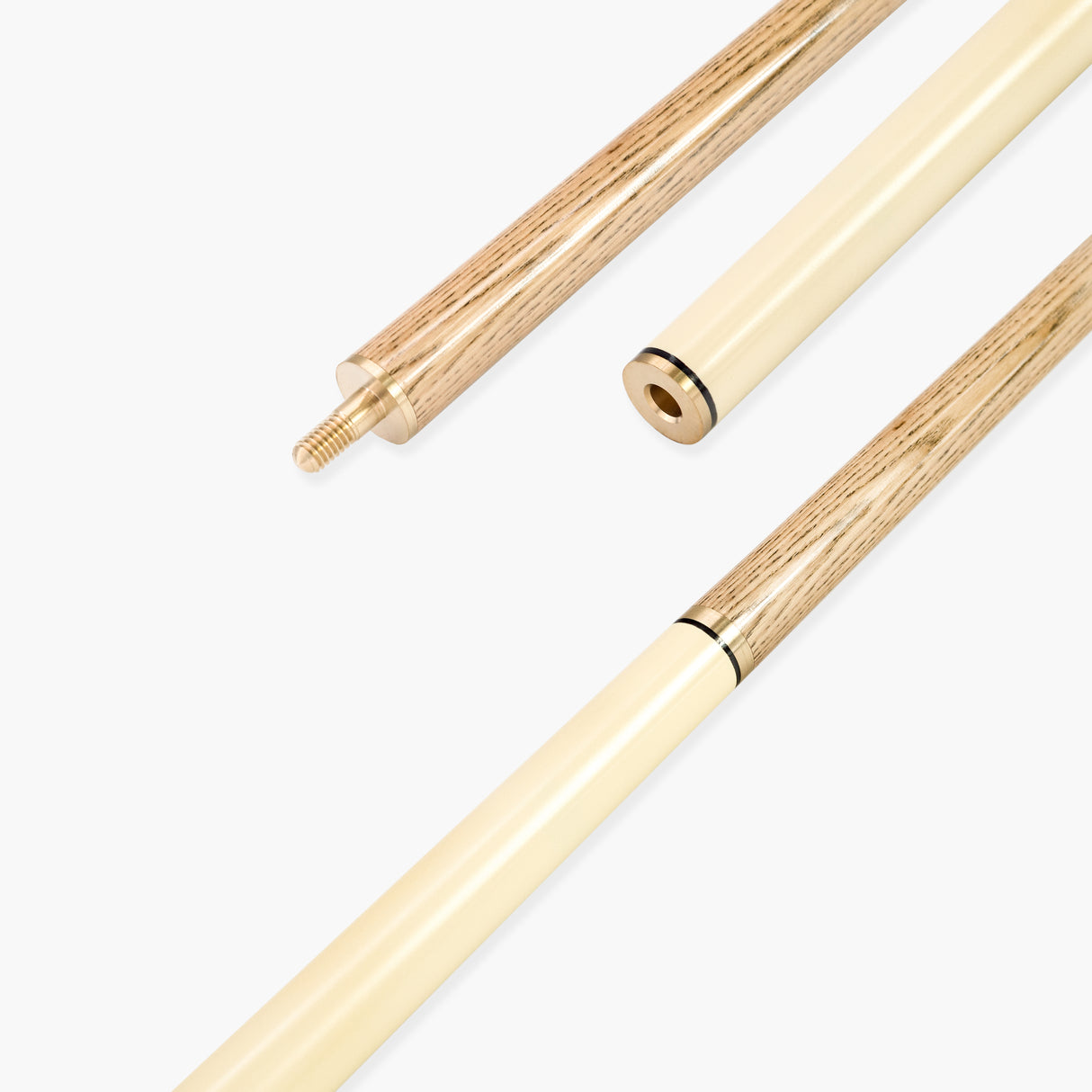 BCE Ronnie O’Sullivan Endorsed Limited Edition 2 Piece Ash Snooker and English Pool Cue and Case Set 9.5mm Tip - Orange Flare