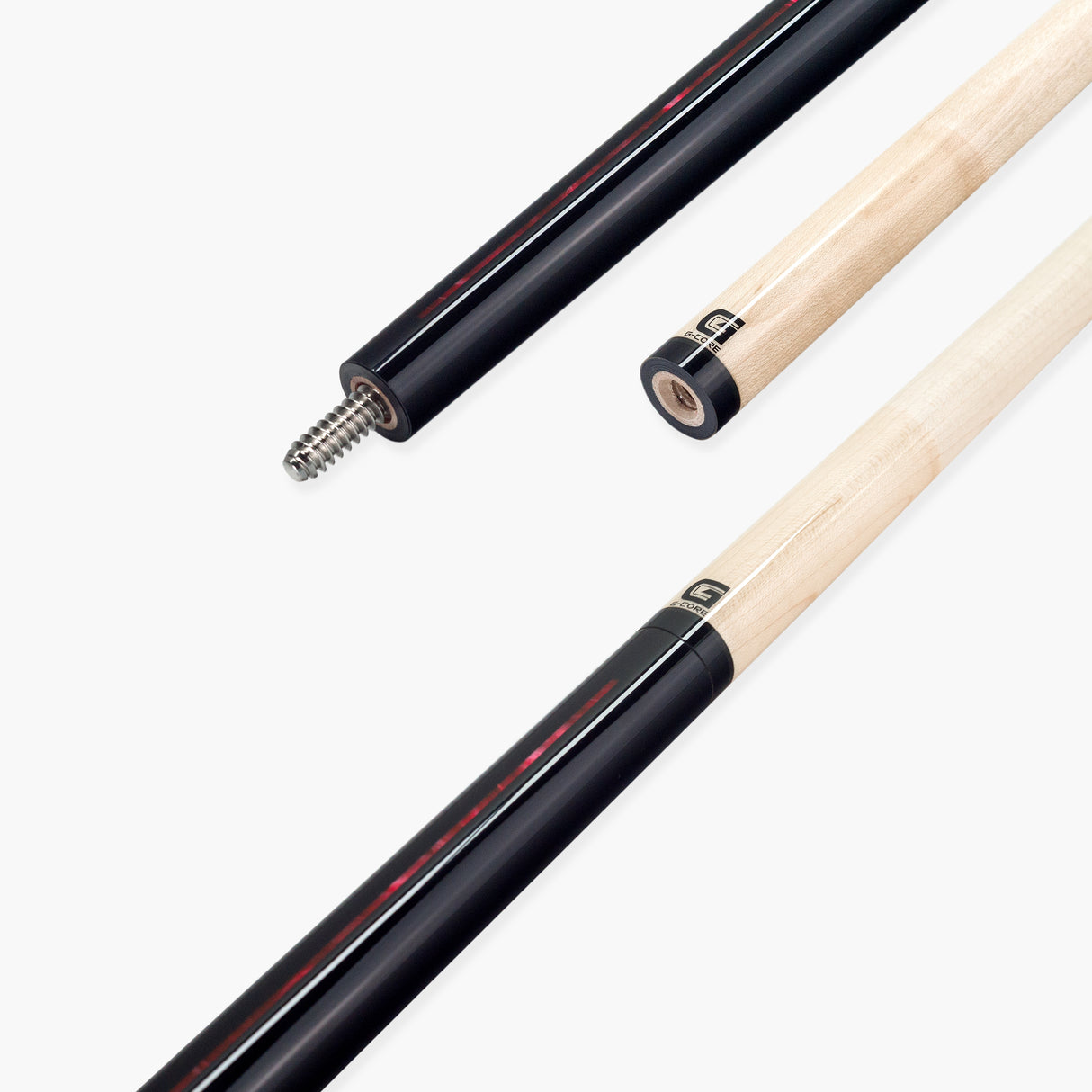 McDermott Hand Crafted RED BEAM G-Series American Pool Cue 13mm tip – G521R