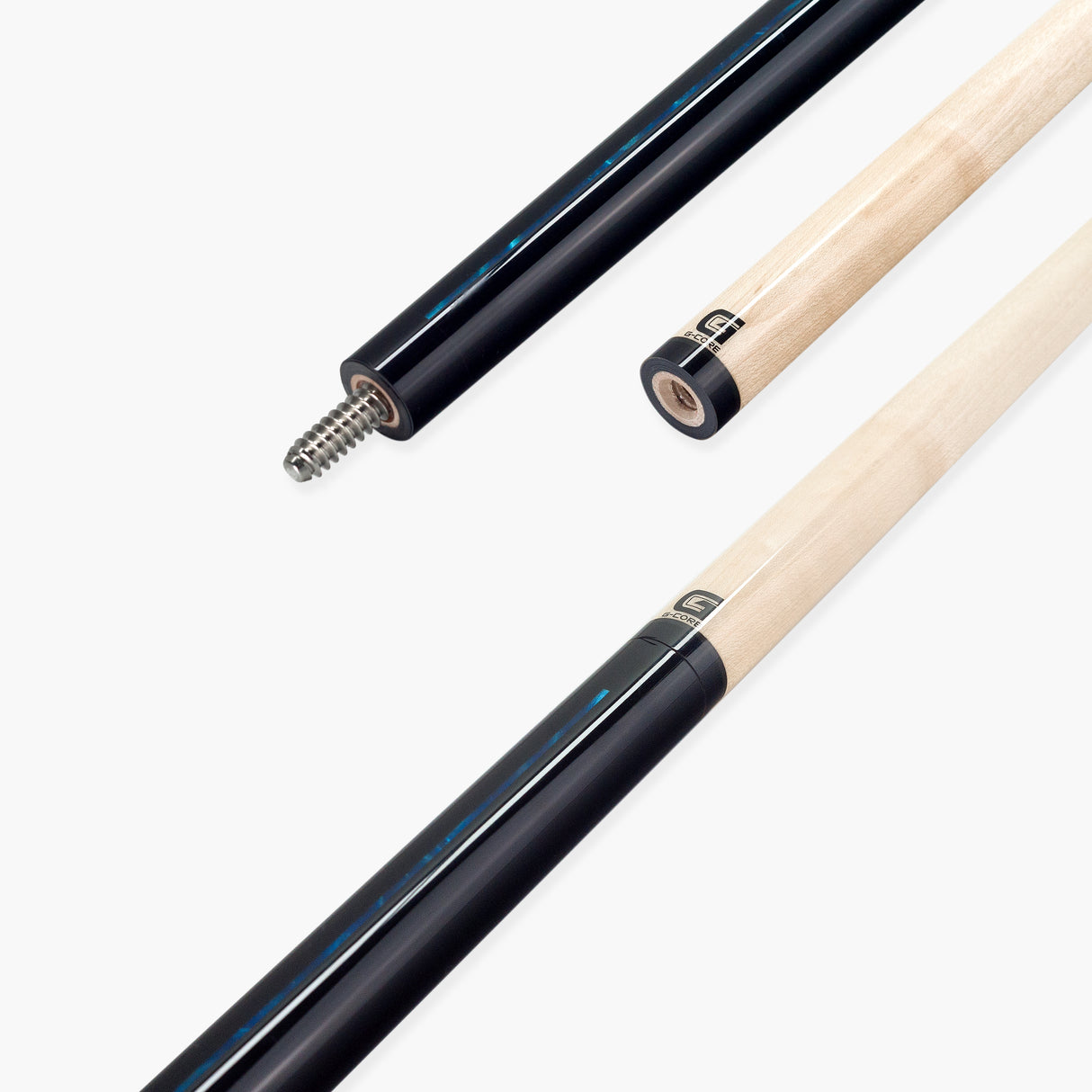 McDermott Hand Crafted BLUE BEAM G-Series American Pool Cue 13mm tip – G521B