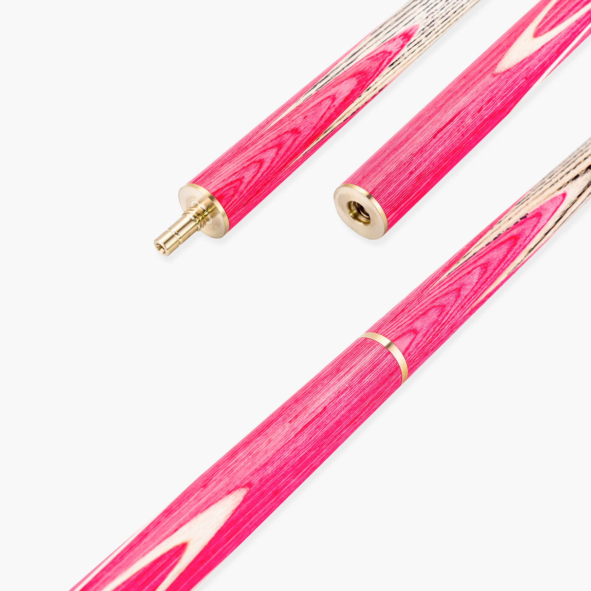 PRO147 Flamingo 3/4 Jointed Snooker and Pool Cue with 9.5mm Red Layered Pro Tip PRO147
