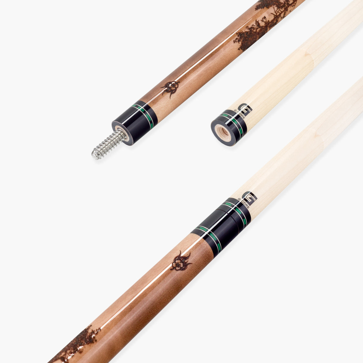 McDermott GREAT WOLF Hand Crafted G-Series American Pool Cue 13mm tip –G338
