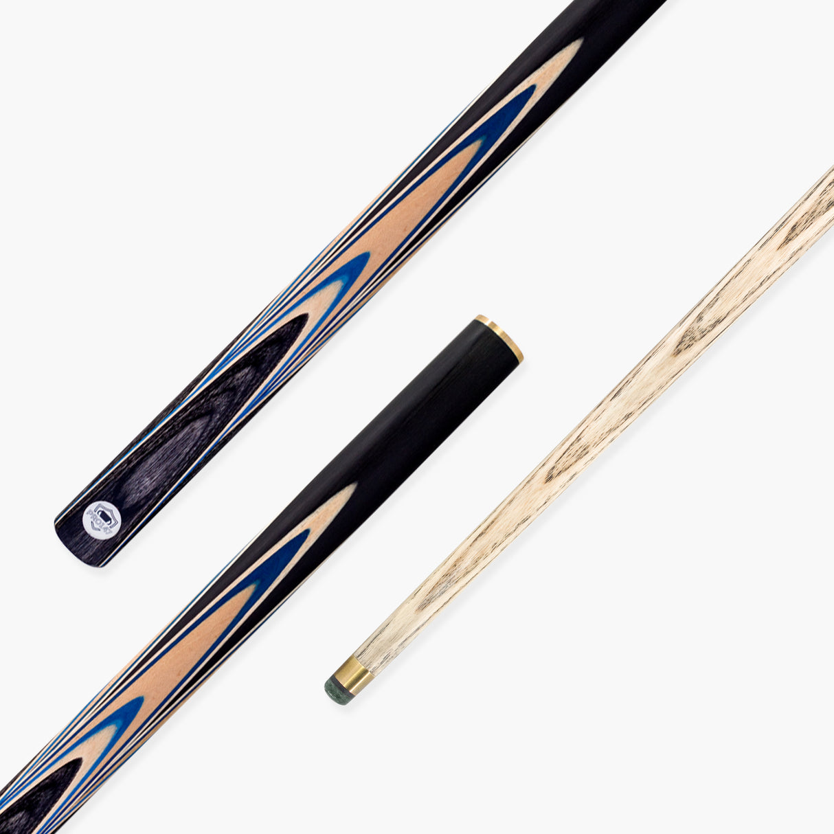 PRO147 Blue Pearl 3/4 Joint Cue with 9.5mm Professional Layered Leather Tip