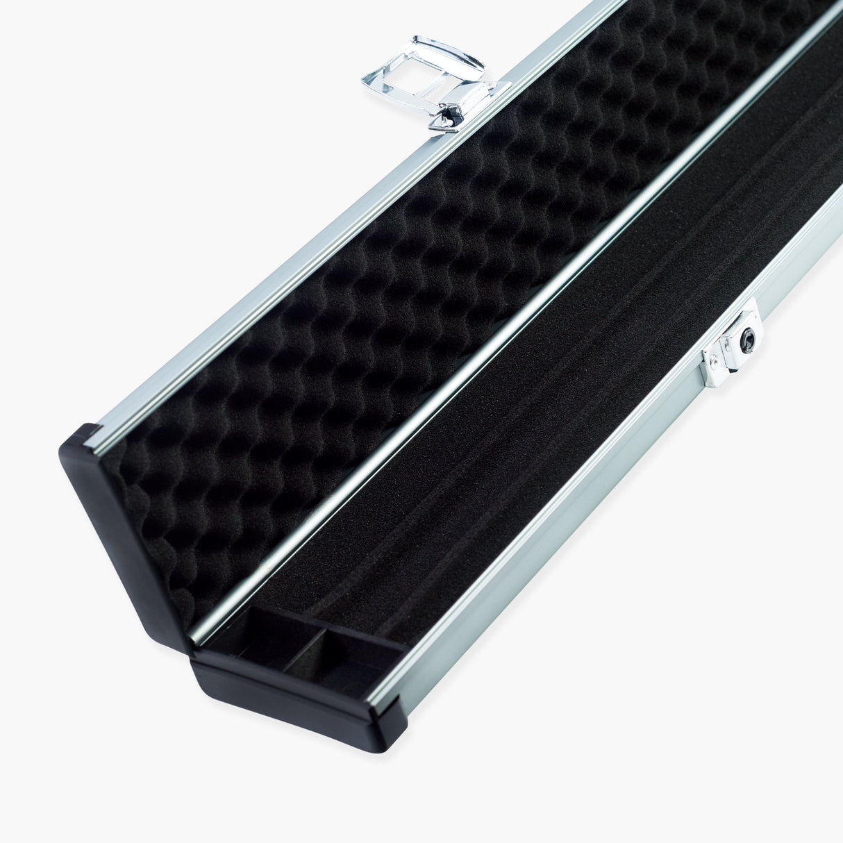 1 Piece 3 Slot PRO-LOCK Aluminium Snooker and Pool Case with Plastic Ends – Holds 3 x 1 Piece Cues